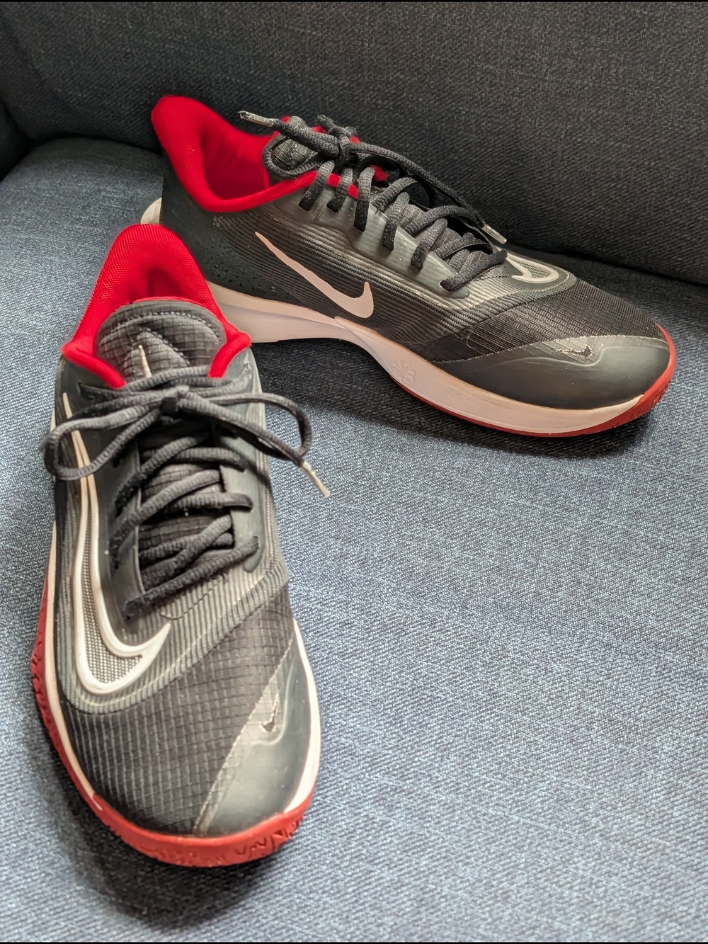 Nike Precision 7 Black University Red Basketball Shoes